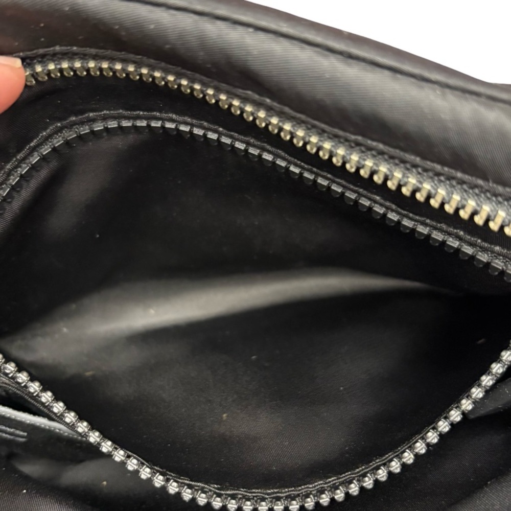 Marc Jacobs Black Nylon Crossbody Messenger Bag Leather Trim Silver Hardware - Picture 13 of 13